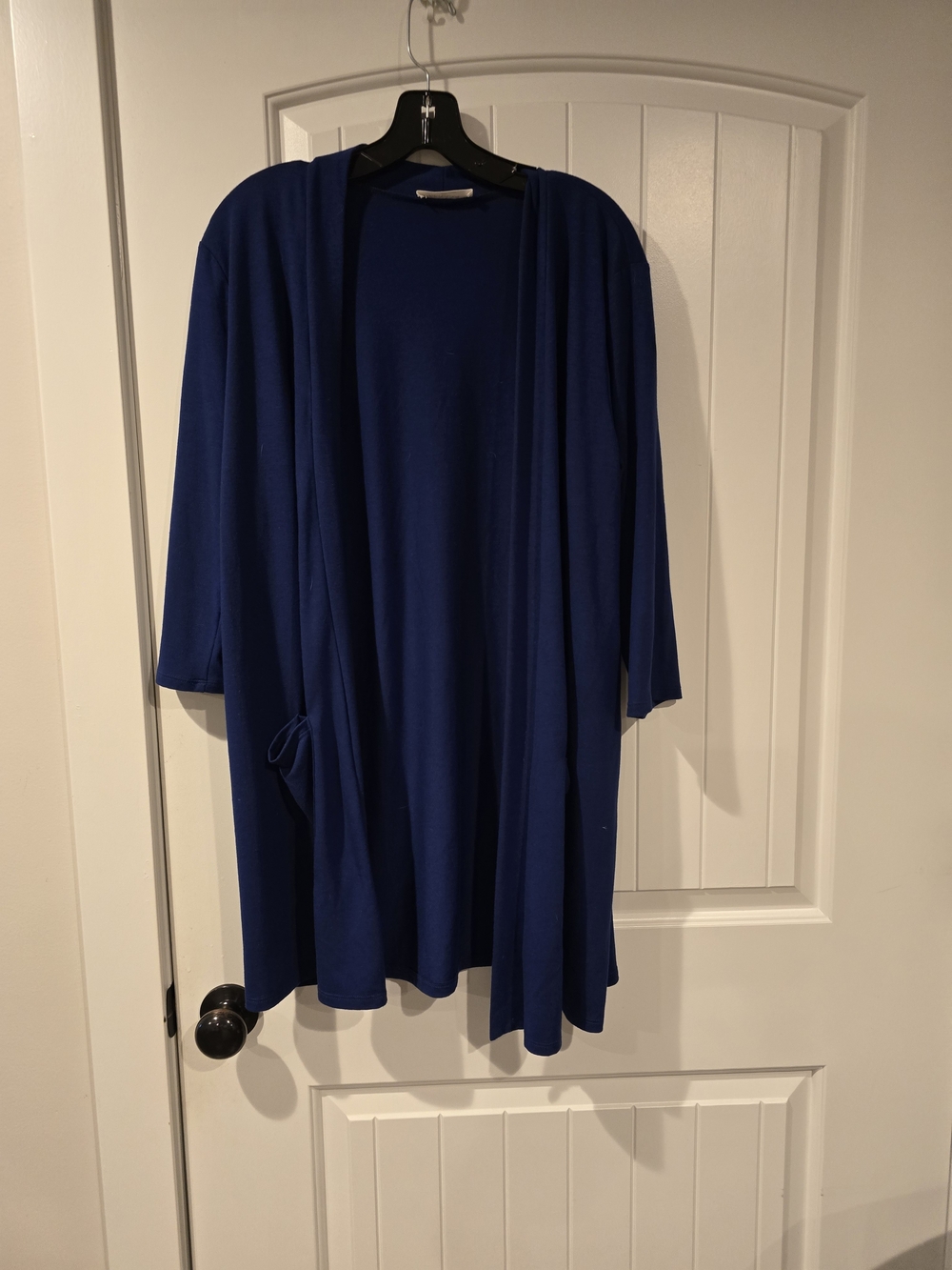 Zenana Navy Open Front Duster Cardigan | Size XL - Picture 2 of 4
